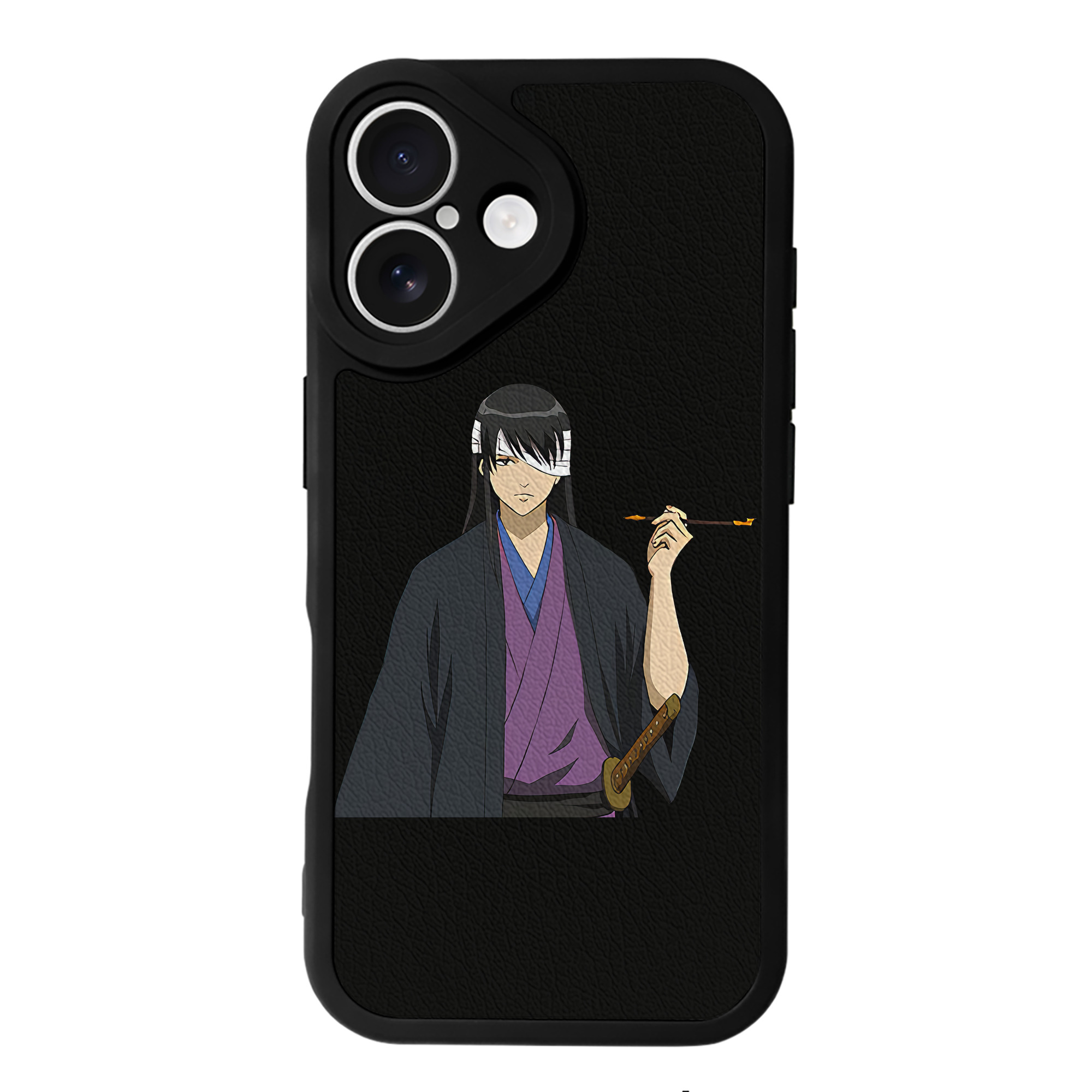 （画像用） ぎんたま 坂田銀時（さかたぎんとき） 神楽 志村新八（しむら しんぱち） GINTAMA Sakata Gintoki Kagura Shimura Shinpachi 【iPhone 16シリーズ対応】シリコンスマホケース（レザー調） 材質：シリコン